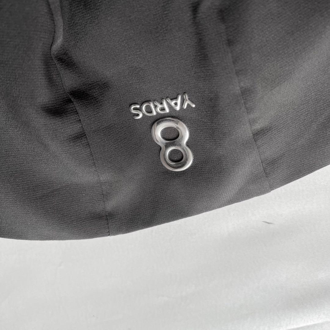 8YARDS ハチヤーズ　パーカー　切り替え　レディース　ゴルフ　S 黒　ロゴ