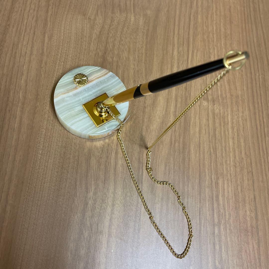 皇居　土産　デスクペンスタンド チェーン付き