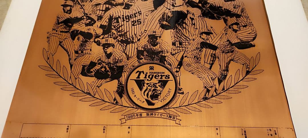 阪神タイガース優勝記念 盾（1985年）