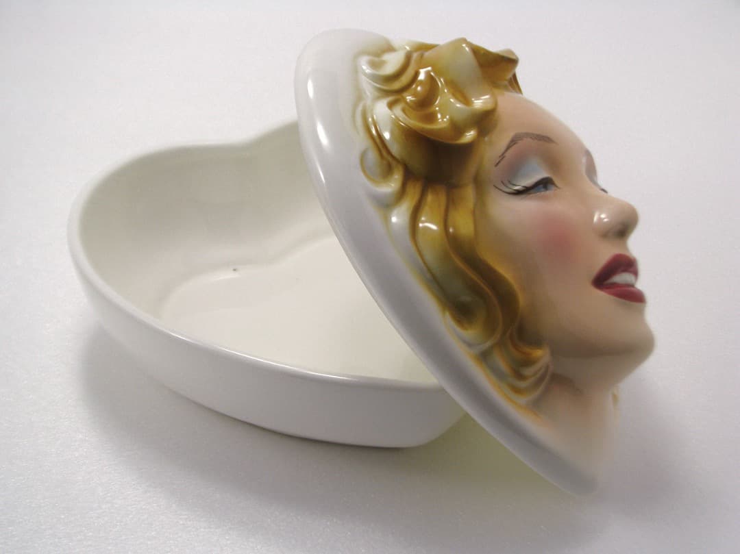 【超レア】マリリンモンロー ♪ フェイスキャニスター☆clay art 陶磁器製