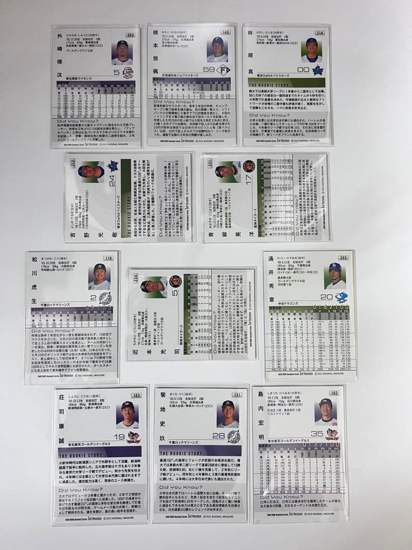 箔サイン　2023 BBM ベースボールカード 1st まとめ売り