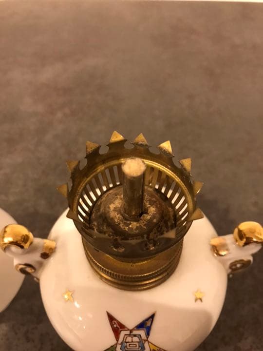 ⭐️超希少品　フリーメイソン　逆五芒星シンボル　ヴィンテージ　当時物オイルランプ⭐️