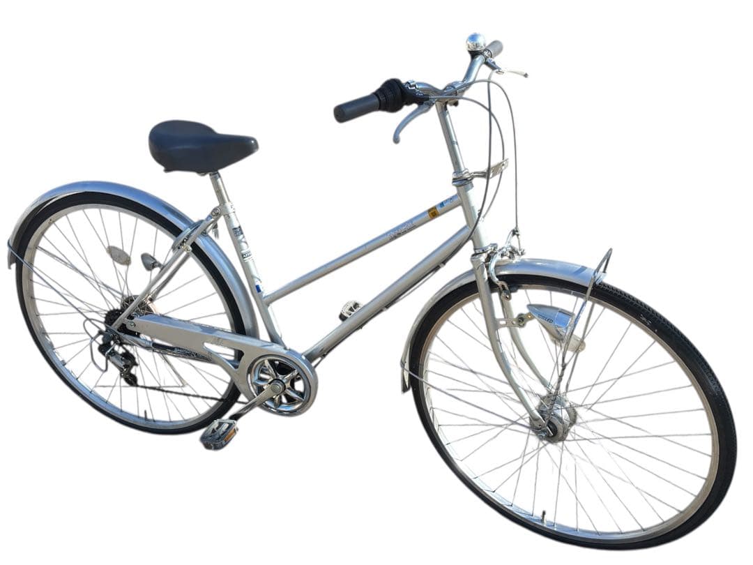 【引き取り限定】AFFICHE 自転車27インチ6段変速オートLEDライト付き