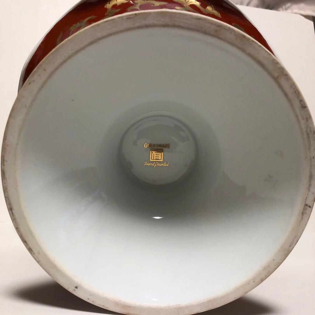 GOLD IMARI 手描き 菓子フルーツ器 古伊万里 大