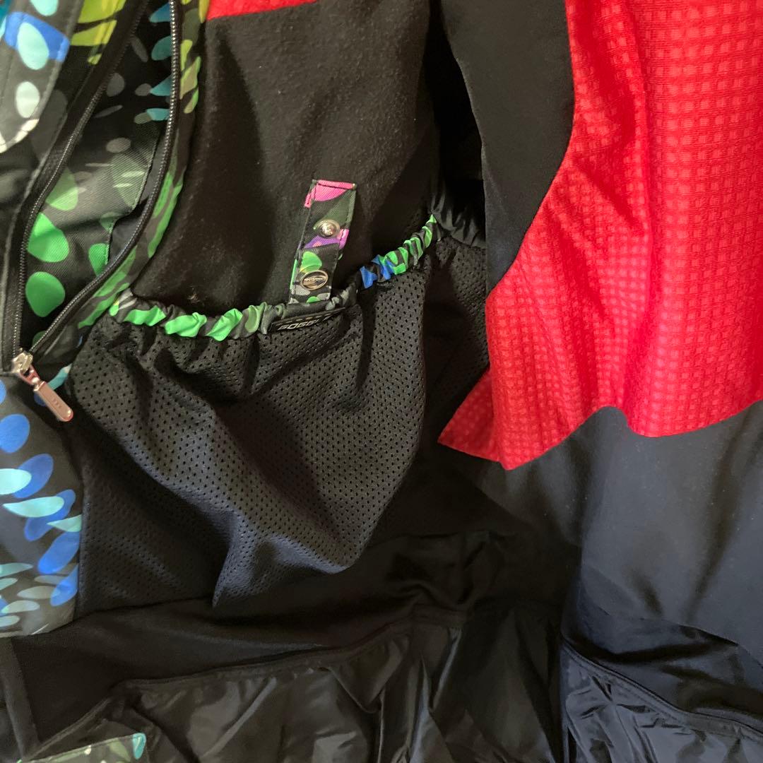 goldwin スキーウェア　上下　セットアップ　青　幾何学模様　男女兼用　L