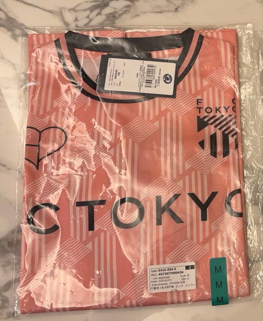 BLACKPINK × FC TOKYO コンフィットTシャツ　ピンクMサイズ