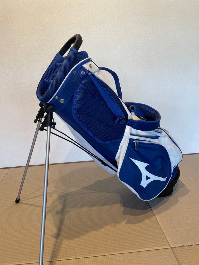 Mizuno スタンドバッグ 青白