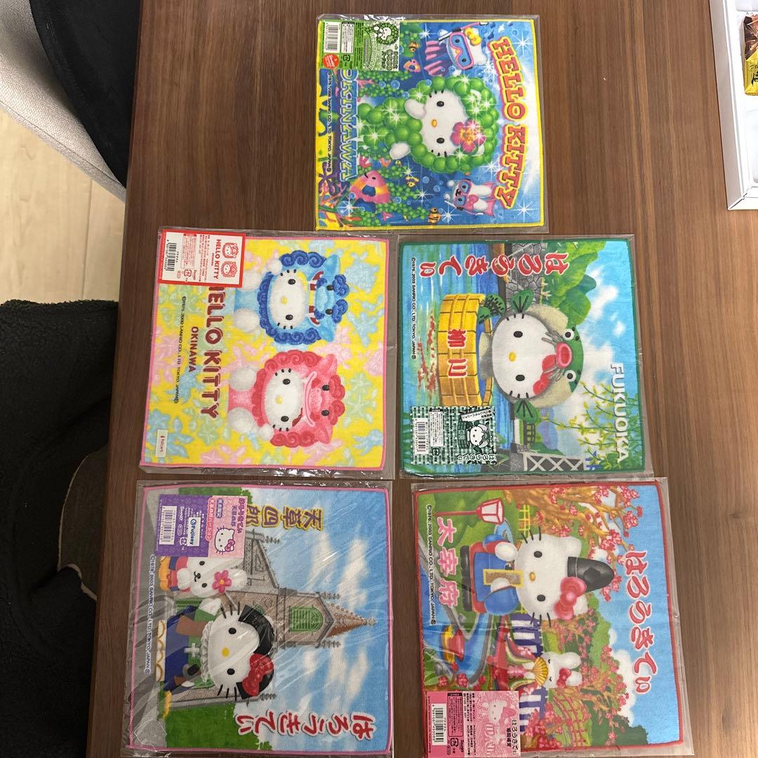 Hello Kitty ハローキティ　観光名所ハンカチセット