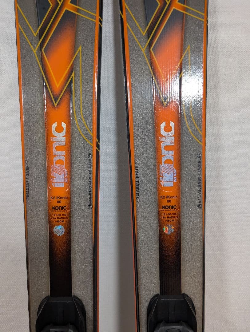 【美品】K2 iKonic 80 スキー板 156cmオールマウンテン