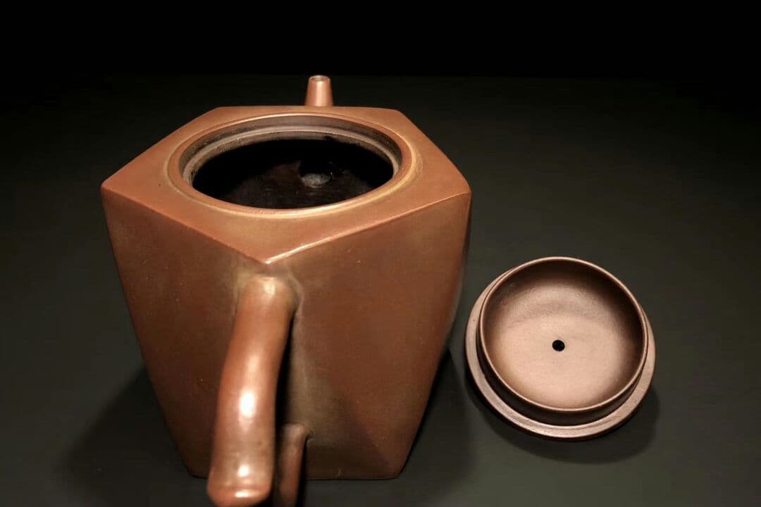 「菱方壺」 楊彭年  清代 紫泥急須   紫砂壷  茶壷 古玩 茶道具 煎茶道具