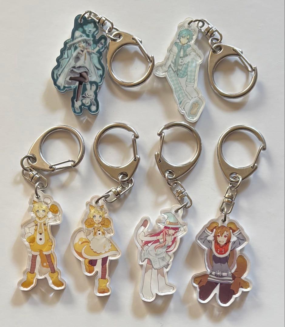 雪ミク　YUKIMIKU 2014 初音ミク　キーホルダー　セット