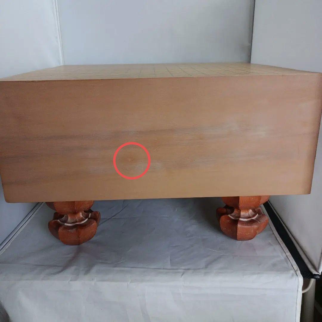 【美品】本格で重厚！碁盤（桂木材、へそあり）＆碁笥（けやき木材）＆碁石ハマグリ