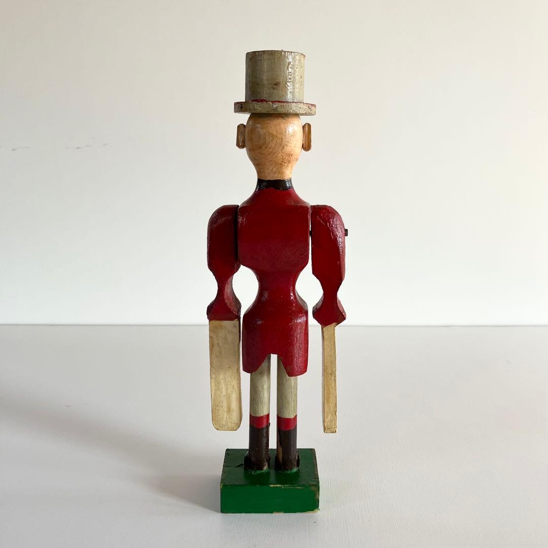 【希少】アンティーク ドール フォークアート 木製 人形 風見 民藝