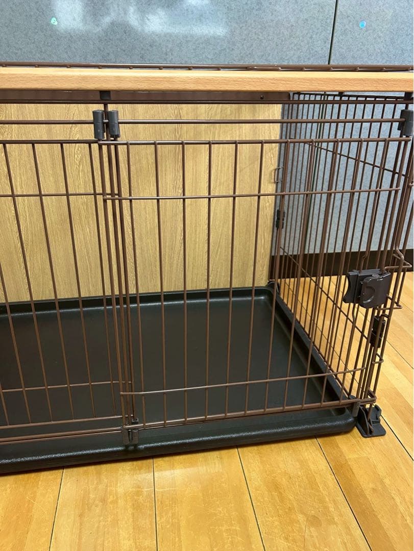 【美品】犬用ゲージ　ドッグケージ　檻　ブラウン