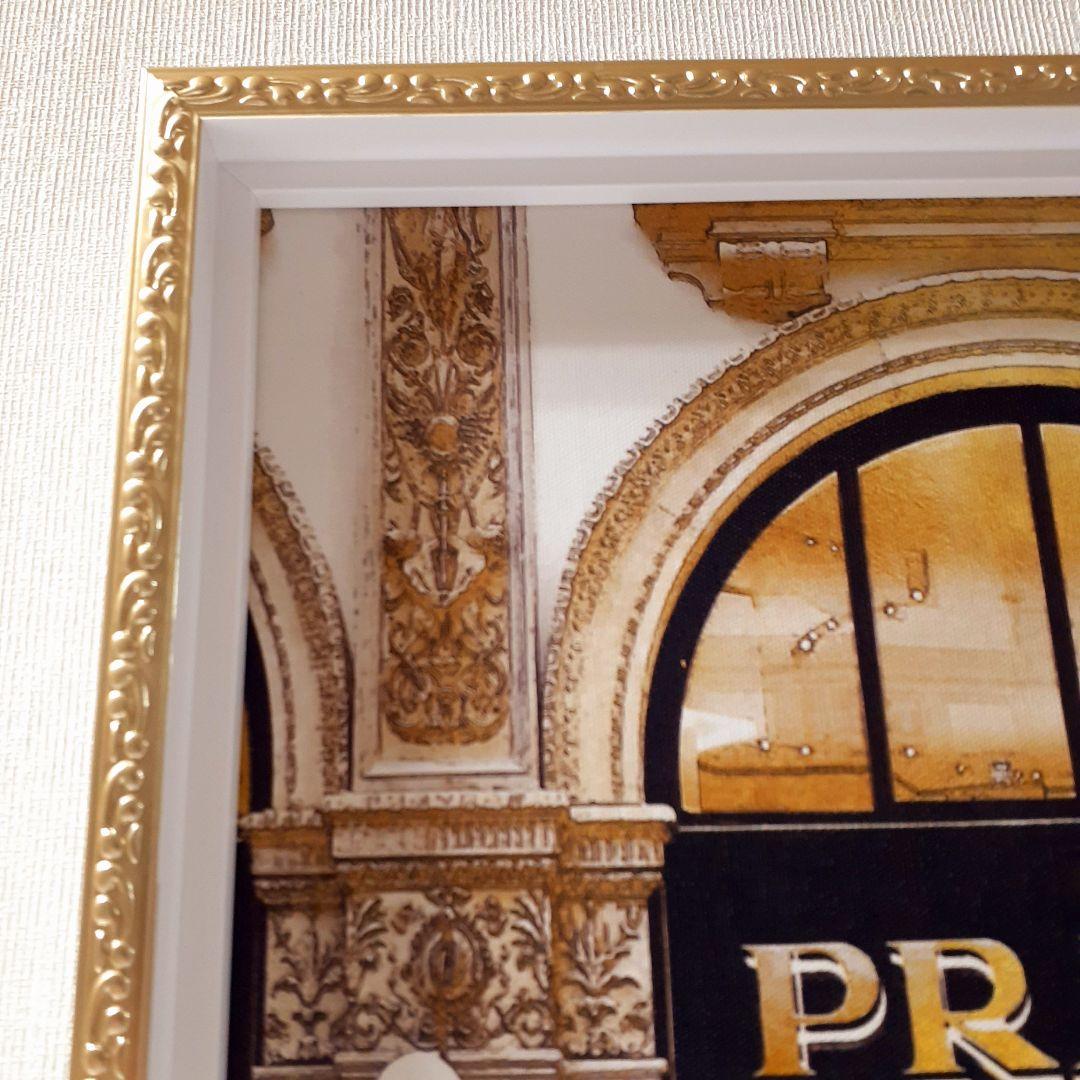 輸入雑貨　オマージュキャンバスアートパネル　『PRADA』　エントランス