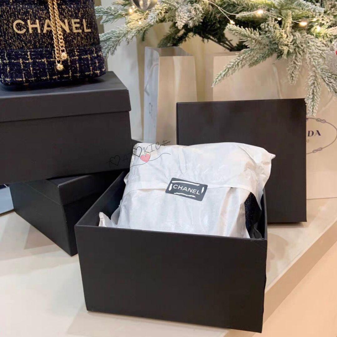 数量限定❤CHANEL❤ネイビーラメ巾着ショルダーバッグゴールドチェーン