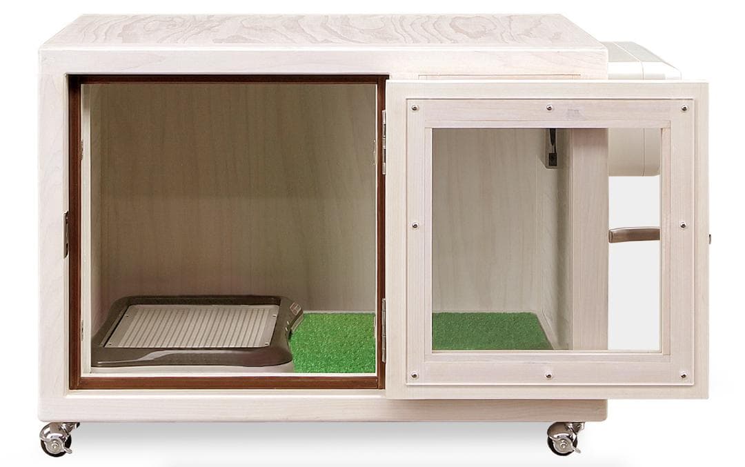 新品未使用｜防音ケージ｜小型犬向け｜キャスター付き｜ヒノキ材｜004