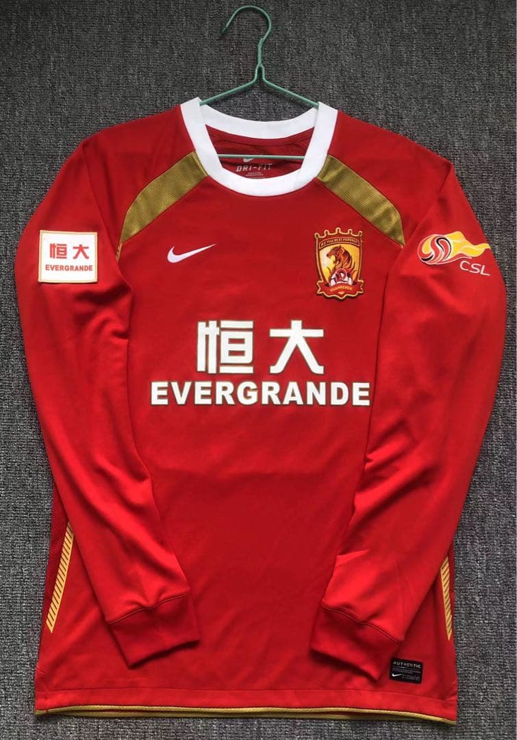 閲覧用⭐︎【選手支給品】広州恒大10番鄭智選手ユニフォームセット6枚