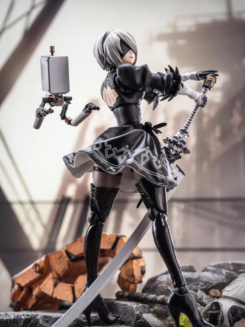 figma 2B（ヨルハ二号B型）用スカート 布製 可動UP 本体なし
