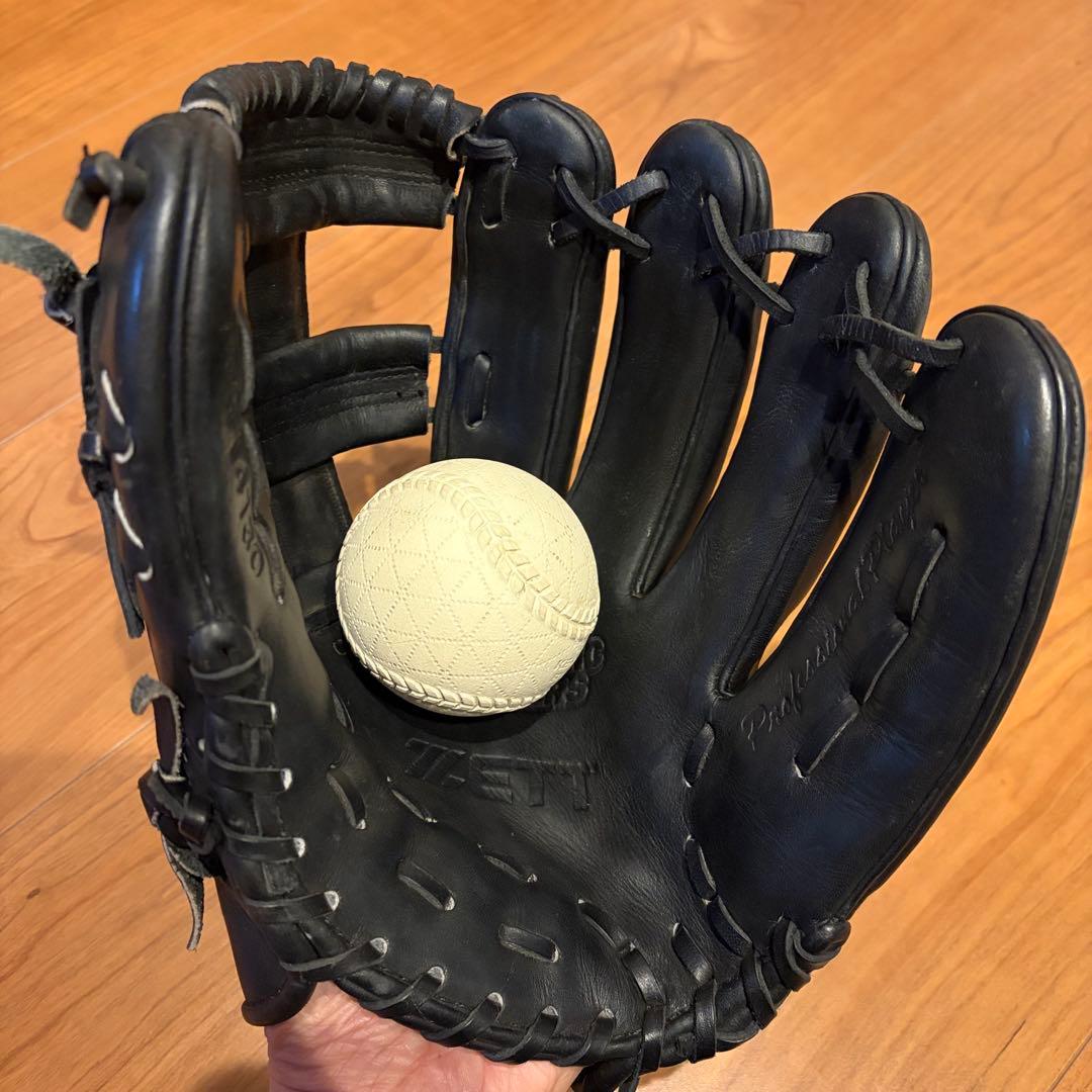 ZETT/ゼット 硬式用オールラウンドモデル グローブ ブラック