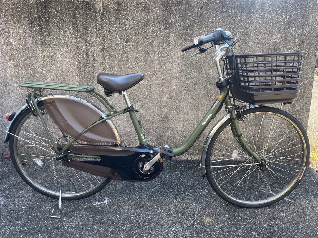 電動アシスト自転車 シティタイプ オリーブグリーン
