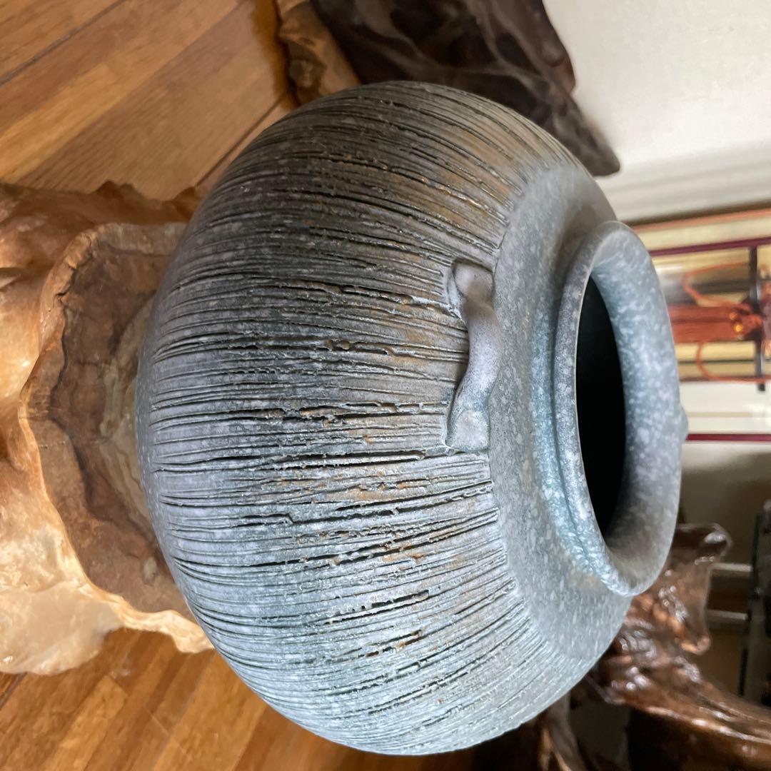 兼山　　信楽焼　壺