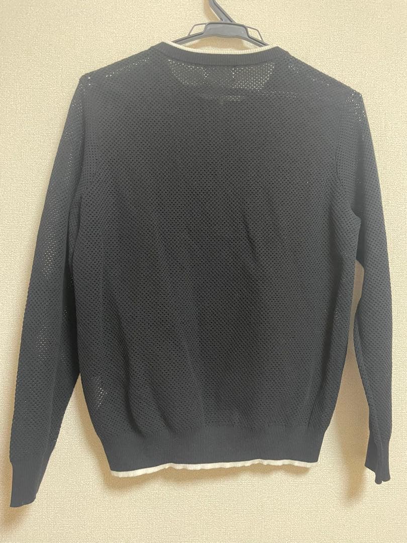お値下げ！Picone Club ブラック綿ニットカーディガン　サイズI