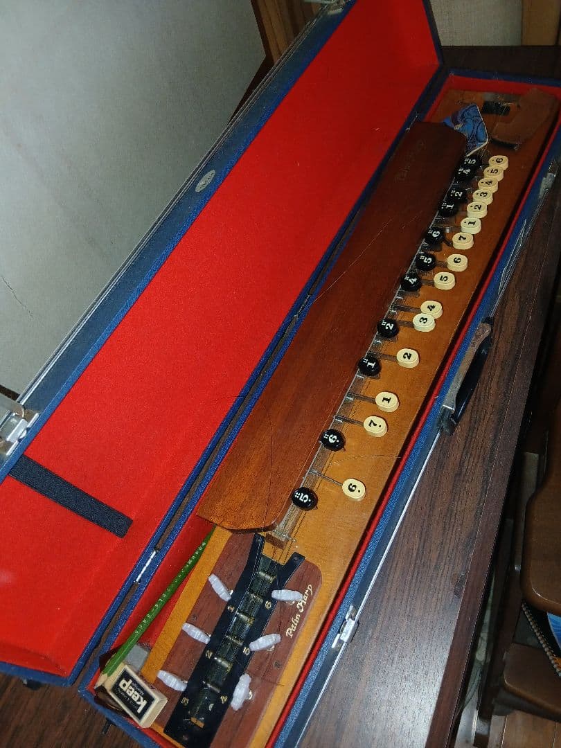 琴 21キー 青いハードケース付き