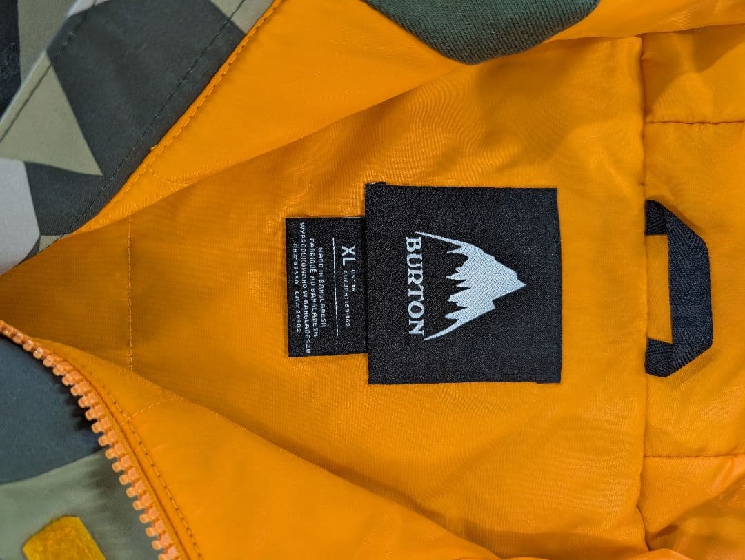 BURTON スノーボードウェア上下セット XL 迷彩 スキーウェア バートン