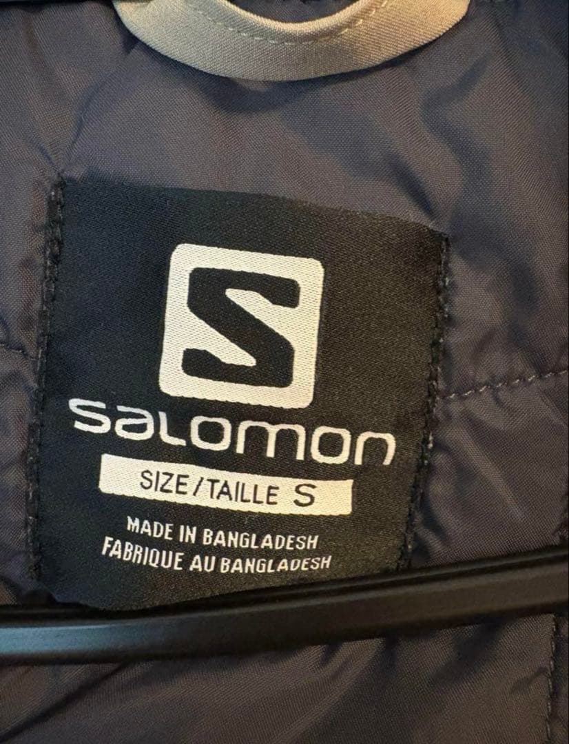 9/25日までセール！Salomonスキーウェア上S下XSベージュ／ダークグレー