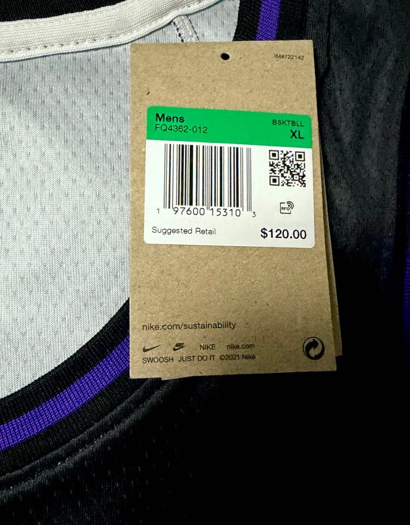 トロント・ラプターズ RJ バレット ユニフォーム ジャージ XL NBA