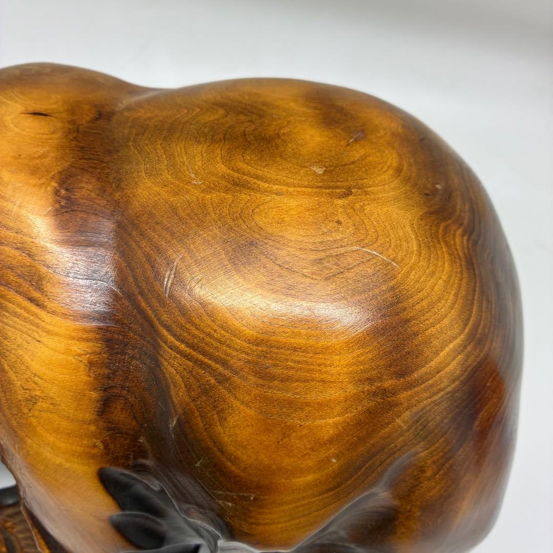 良品　木彫りクマ　彫刻　ヒグマ　北海道　お土産