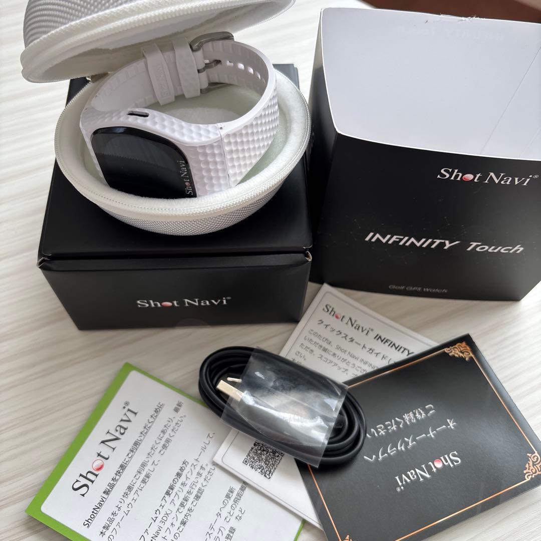 美品Shot Navi INFINITY Touch ホワイト GPSナビ