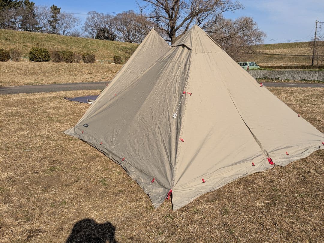 FIELDOOR　フォークテント280 TC プラス　グランドシート＆ポール付き