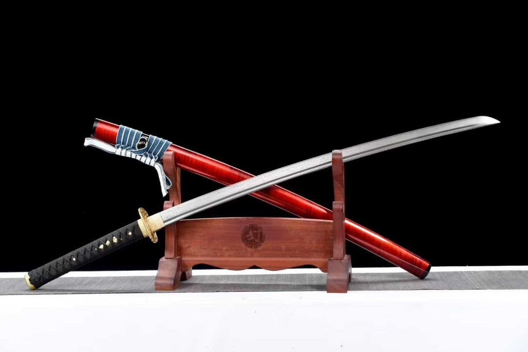 【赤月】古兵器 刀装具 日本刀　模造刀 居合刀 武士道 鑑賞用 美術刀 贈り物