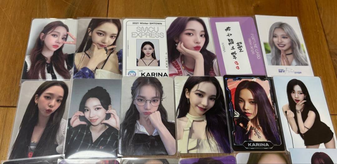 aespa グッズ まとめ売り トレカ アルバム カリナ ペンライト 公式