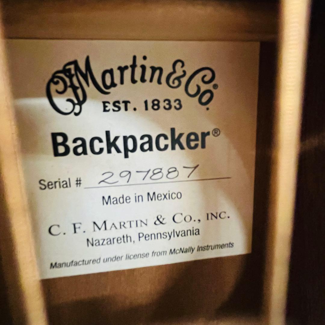 美品 Martin&Co. Backpacker バックパッカーギター GBPC