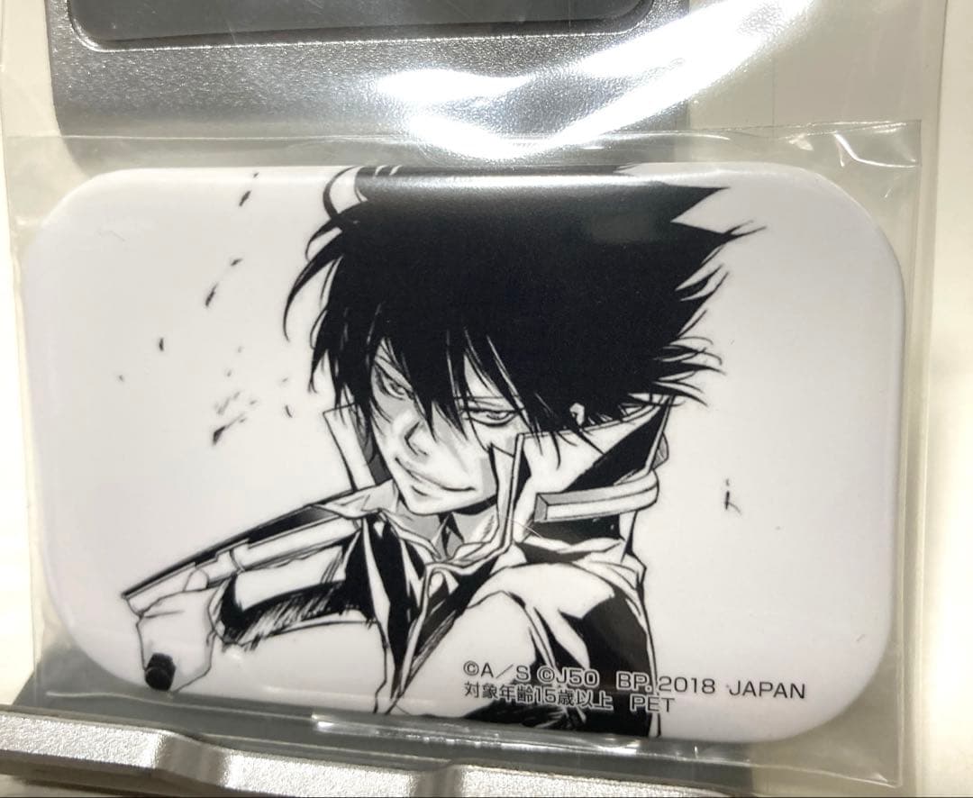 ジャンプ50周年 スクエア缶バッジ リボーン　雲雀 恭弥