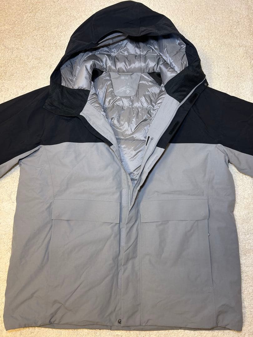 【美品】即完ユニクロ×平野歩夢モデルハイブリッドダウンスノーボードパーカ