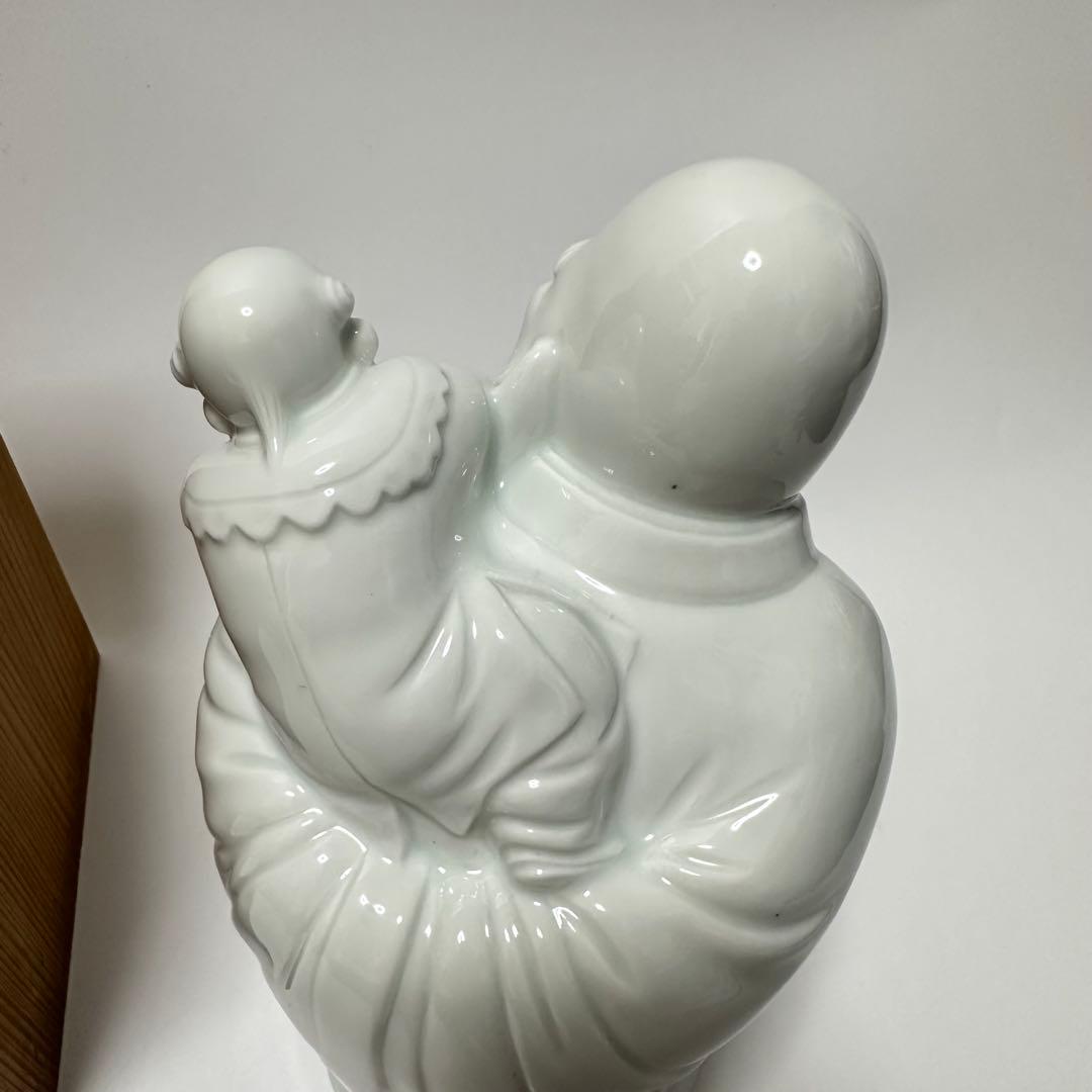 12代柿右衛門　白磁福禄寿　共箱　骨董　宮崎