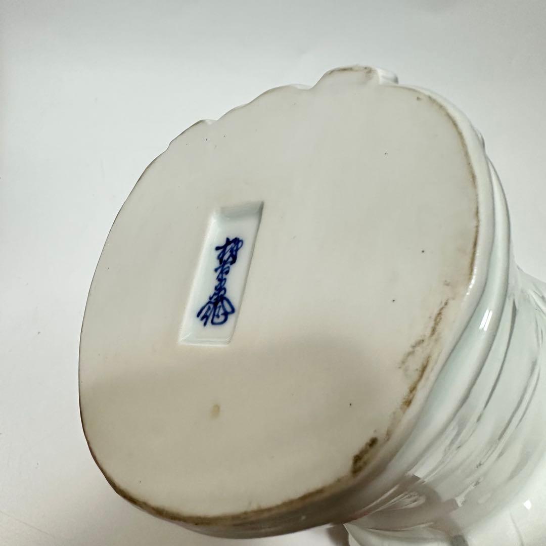 12代柿右衛門　白磁福禄寿　共箱　骨董　宮崎