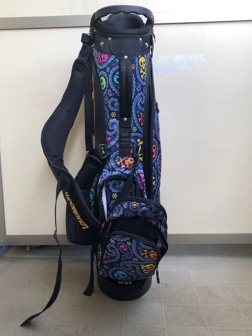 LOUDMOUTH カラフルスカルキャディバッグ