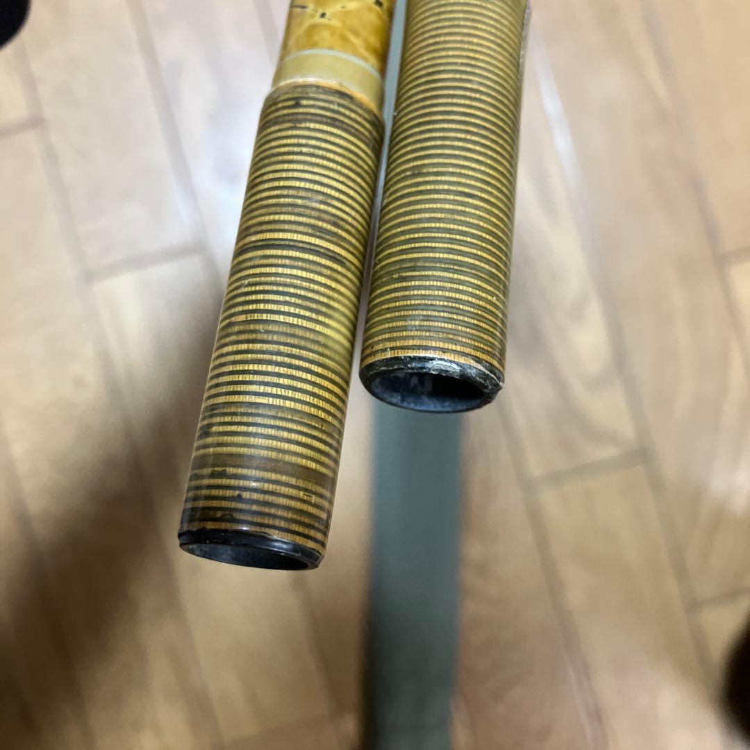 希少　シマノ 朱紋峰 飛ぬけ 竿掛 二本物 2本物 ヘラ竿 へら竿 ヘラブナ竿