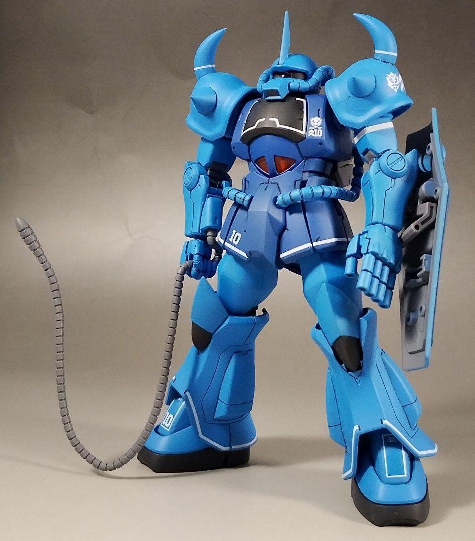 HG HGUC 1/144 グフ 改修 全塗装 完成品 ランバ・ラル