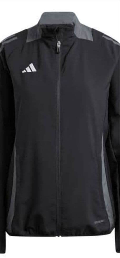 adidas ブラック ジャケット＆パンツセット(レディース)