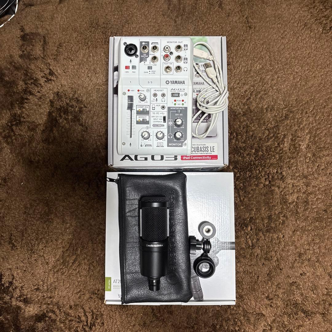 YAMAHA AG03 Audio-Technica AT2020 セット