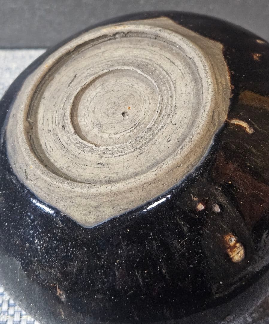 江戸時代　古瀬戸　飴釉　黒釉　茶碗　大振り茶碗　鉢　茶道具　茶器　時代古作茶碗