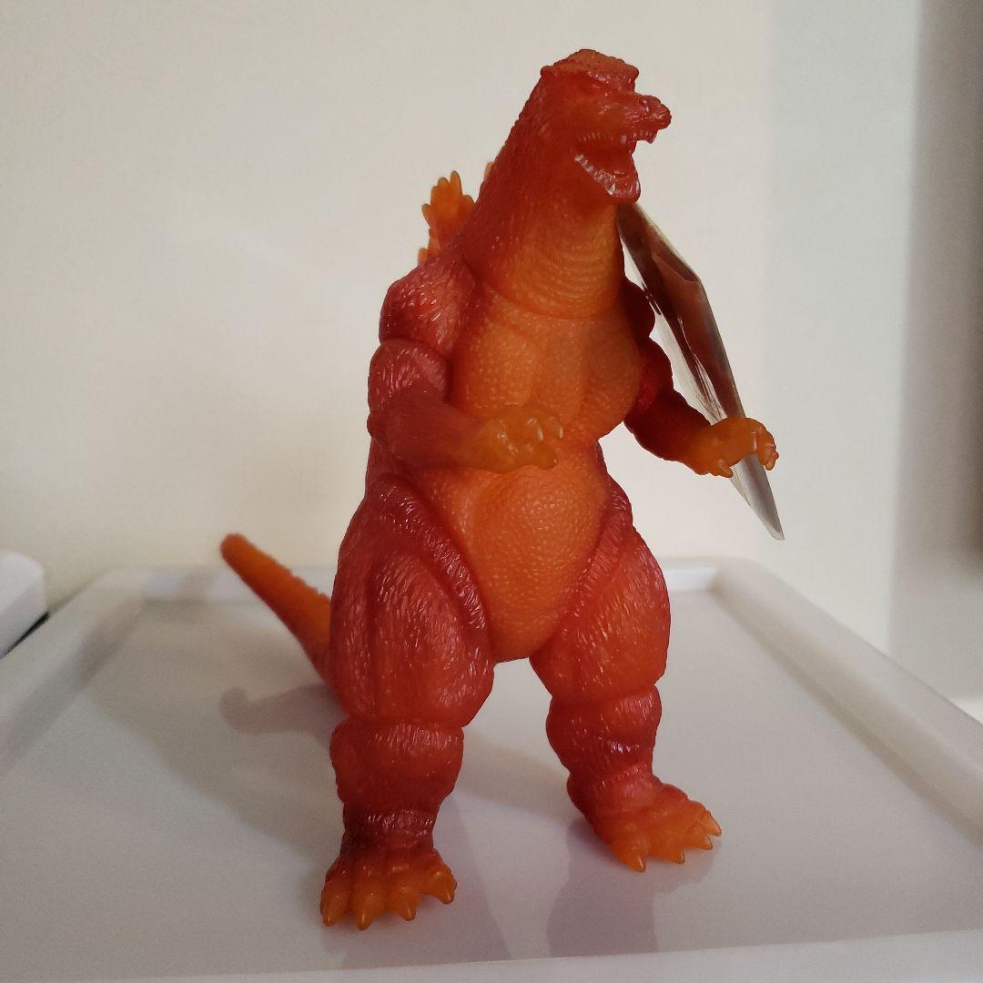 バンダイ　ソフビ　バーニング　オレンジ ゴジラ 約20cm タグ付き　劇場限定