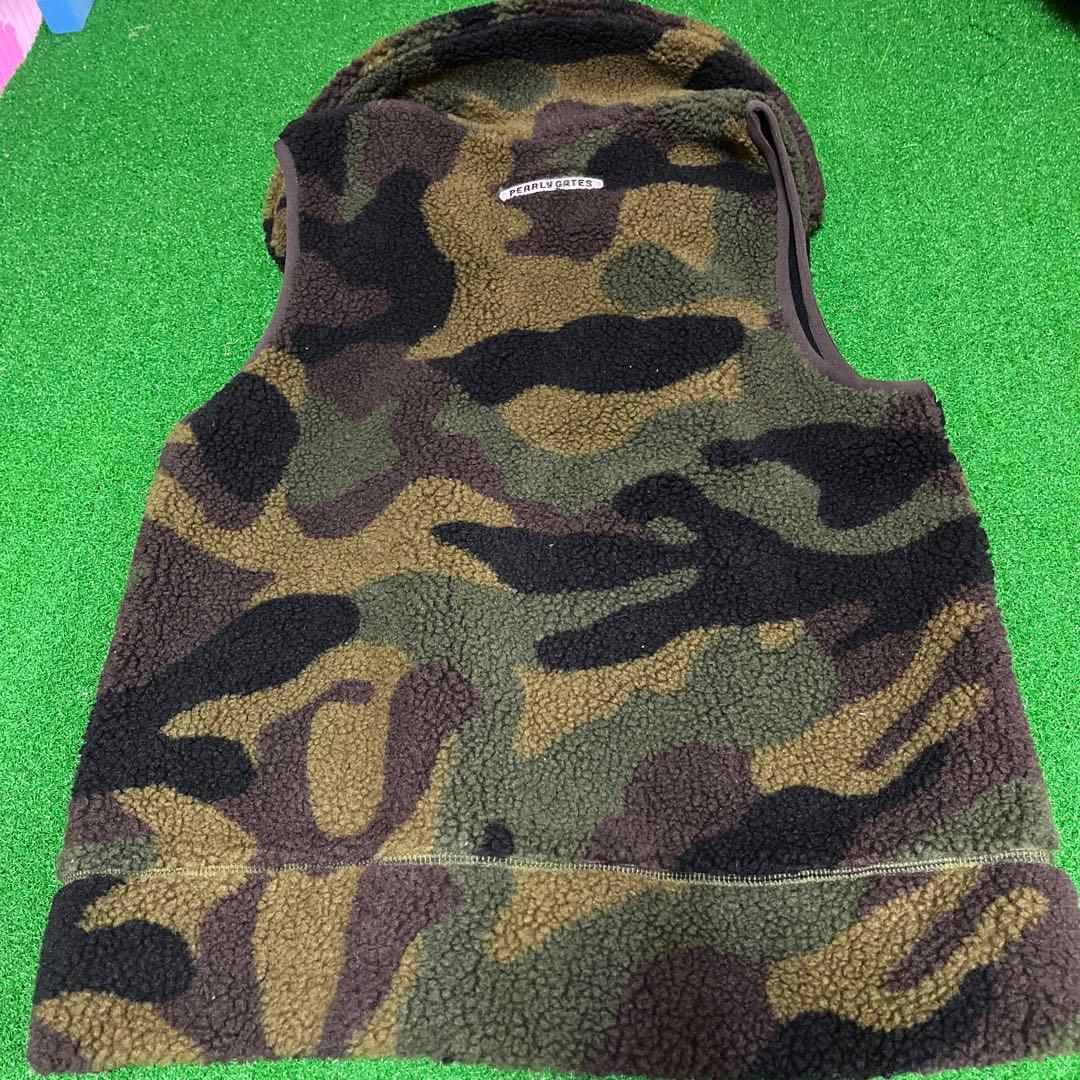新品未使用　パーリーゲイツ　迷彩、カモフラベストサイズ0