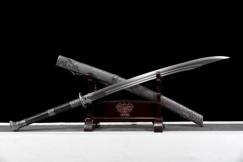 [御林護衛] 繍春刀 牛尾刀 苗刀 手鍛造打 鋼刀 冷兵器 古兵器 両手刀